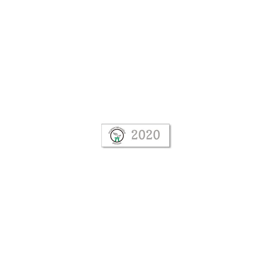 My Green Lab Certification year plate for 2020, platinum level.
