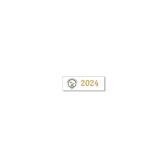 My Green Lab Certification year plate for 2024, gold level.