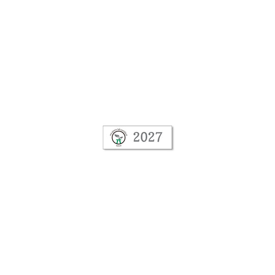 My Green Lab Certification year plate for 2027, silver level.