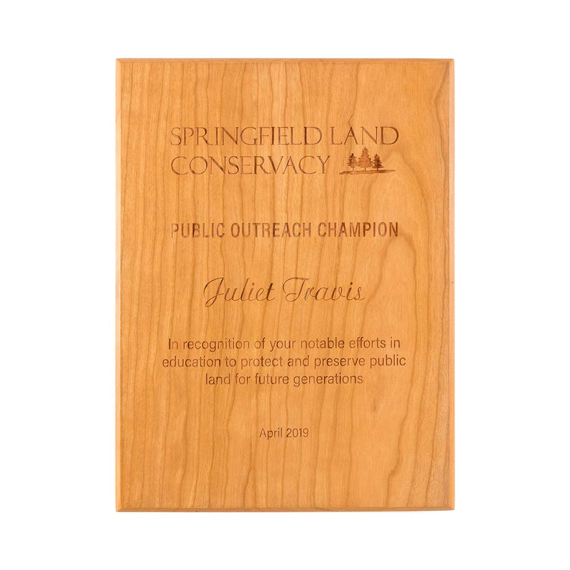 Engraved Wood Plaques - Photos & Awards