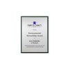 Recycled Mini Plaque (Silver) Green l small award plaque