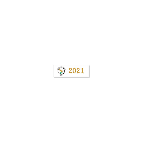My Green Lab Certification year plate for 2021, gold level.