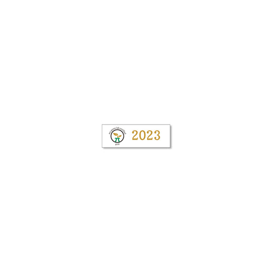 My Green Lab Certification year plate for 2023, gold level.