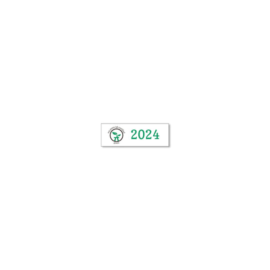 My Green Lab Certification year plate for 2024, green level.