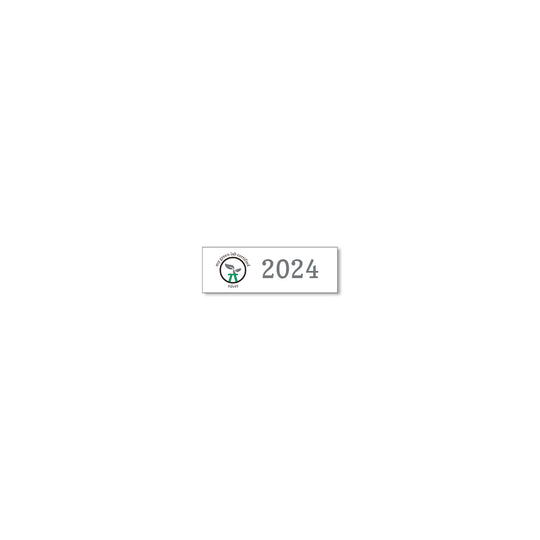 My Green Lab Certification year plate for 2024, silver level.