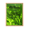 FSC mahogany plaque with plate white plate and green backer, made in the USA

