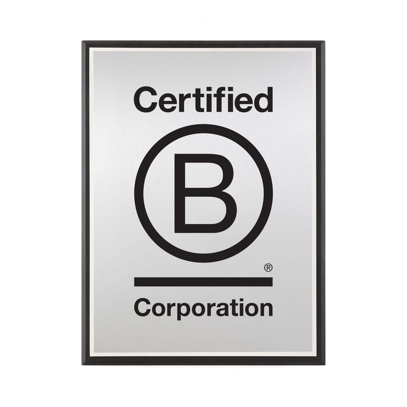 B CORP Recycled Plaque