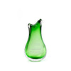 Bloom Vase Emerald - green glass trophy vase engraved