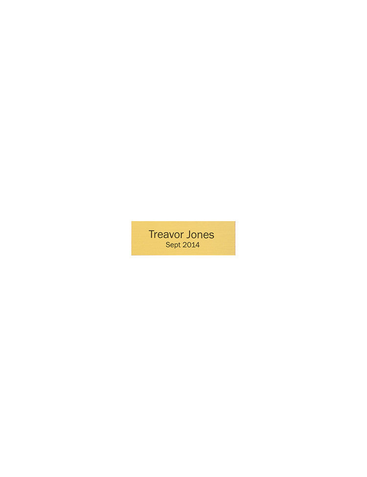 Perpetual plaque plate 1"x3" - Rivanna