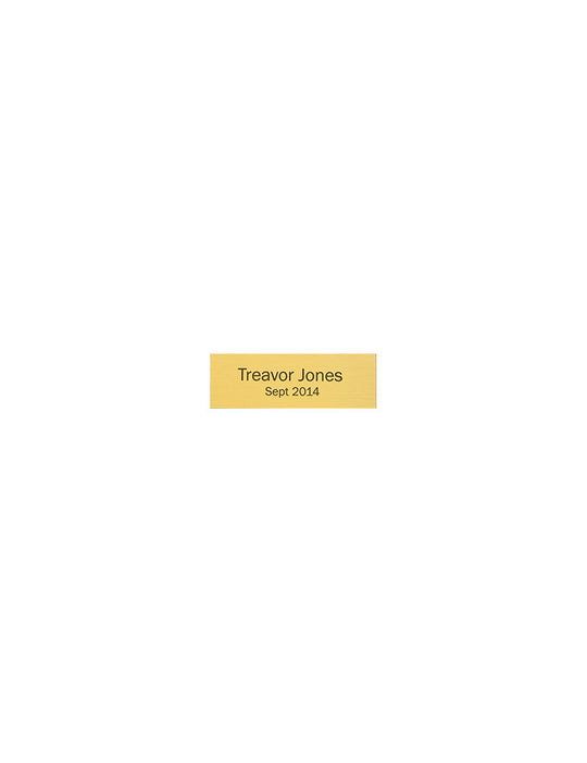 Perpetual plaque plate 1"x3" - Rivanna