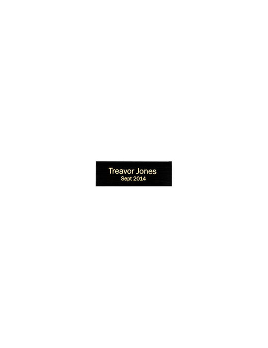 Perpetual plaque plate 1"x3" - Rivanna