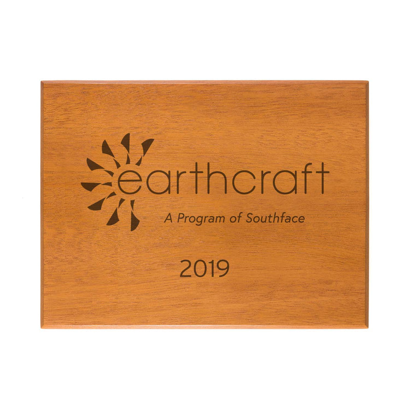 EarthCraft Mahogany Outdoor - Generic Plaque l laser engraved certification plaque
